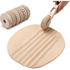 Clay Texture Rollers, 6 Patterns Clay Sculpting Tools, Clay Roller Set for Modeling, Painting, Pottery & Crafting in Saudi Arabia