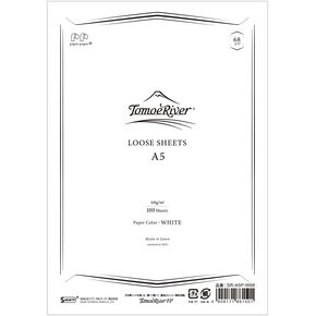 Tomoe River FP 68 gsm Loose Sheet by SANZEN, 5.85 x 8.27 Inches (A5-size), White, 100 Sheets/Pack (SR-A5P-W68) in Saudi Arabia