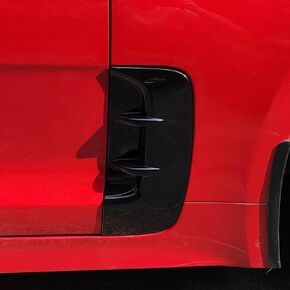 2PCS ABS Glossy Black Car Side Fender Vent Trim Covers Compatible with Kia Stinger 2018-2023 Accessories in Saudi Arabia