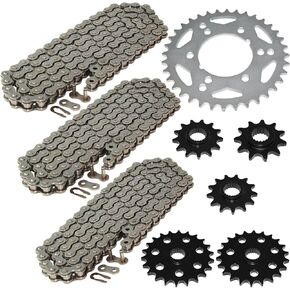 Caltric Drive Chain & Sprockets Kit Compatible with Polaris Sportsman 400 4X4 1994-1996 in Kuwait