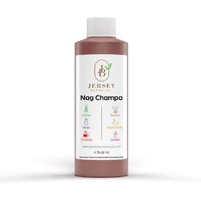 Jersey Botanical - Nag Champa Fragrance Oil 4 oz. for Soap Making, Candle Making, Scented Oil Wax Melts, Home Scent Oil Diffusers, Bath Bomb, DIY Slime, Body Butter Lotions in Saudi Arabia