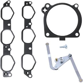Intake Manifold Gasket with Air Flap Runner Lever Repair Kit Compatible with Mercedes Benz M272 V6 M273 V8 C230 C300 C350 E350 E280 GLK350 ML450 S400 SLK300 R350 V6 272, Replace 2721402401 2721402201 in Kuwait
