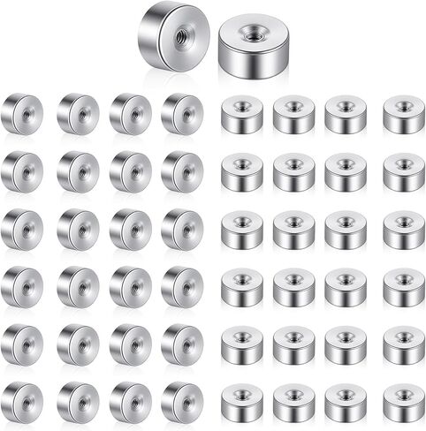 50 Pcs Flat Back Replacement for Earrings Screw Silver Flat Earring Backs Stainless Steel Earring Backs Locking for Women Men Earrings Studs Dainty Push Pin Cartilage (Silver) in Kuwait
