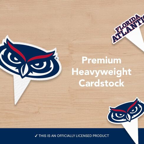 Desert Cactus Florida Atlantic University Cupcake Topper and Cake Toppers Set - FAU Owls 25 Pcs Food Party Supplies, Decorations, Graduation and Game Day in Kuwait