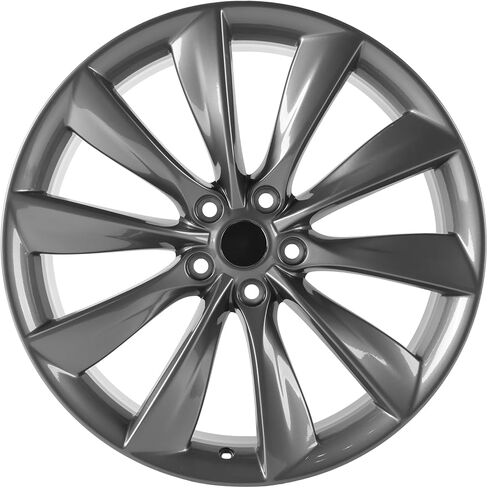 New 21Inch 21x8.5 inch Charcoal Aluminum Alloy Wheel Rims Fit for Tesla Model S 2012 2013 2014 2015 2016 2017, OEM Design Replacement Rim, 98727 6005868 in Saudi Arabia