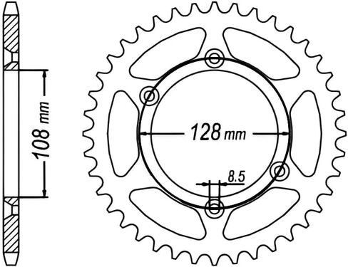 428 Sprocket and Chain Kit for Suzuki DRZ125L 2003-2024 in Saudi Arabia