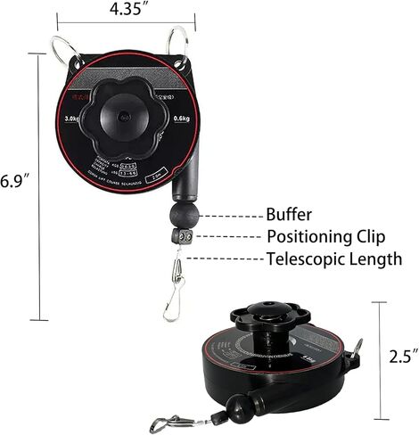 EV Charger Cable Retractor, Retractable Cord Reel Sliding Ceiling Cableway, EV Charging Cable Holder for Universal EVs All Level 2 Chargers, Ceiling or Wall Mount in Saudi Arabia