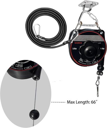 EV Charger Cable Retractor, Retractable Cord Reel Sliding Ceiling Cableway, EV Charging Cable Holder for Universal EVs All Level 2 Chargers, Ceiling or Wall Mount in Saudi Arabia