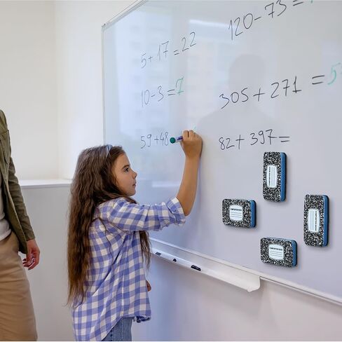 AmazingSpark 8 قطع ممحاة ممحاة جافة مغناطيسية، كتاب تكوين السبورة البيضاء، ممحاة جافة، لوازم المعلم ممسحة السبورة للفصل الدراسي، العودة إلى المدرسة، لوحة الإعلانات، المكتب، المنزل in Kuwait