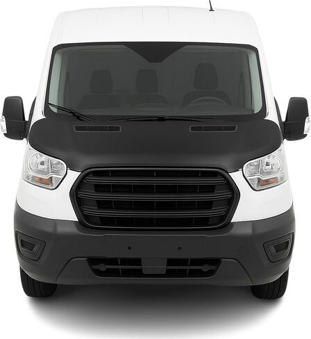 OMAC Classic Patterned Full Hood Bra for Ford Transit 2014-2023 Black Front Cover Mask - Bonnet Bra Car Accessories in Kuwait