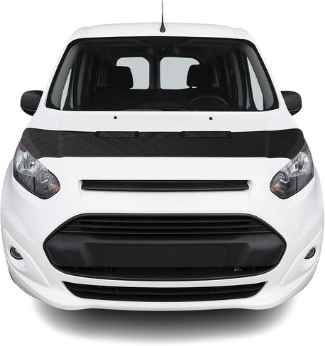 OMAC Classic Patterned Full Hood Bra for Ford Transit 2014-2023 Black Front Cover Mask - Bonnet Bra Car Accessories in Kuwait