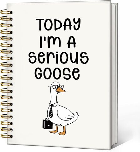 مجلة دفتر ملاحظات CalmVerve Funny Goose Office، مجلة دفاتر هدايا العمل الفكاهة للنساء، هدايا مكتب ساخرة، آمل أن يجدك هذا البريد الإلكتروني قبل أن أفعل دفتر ملاحظات حلزوني بغلاف مقوى 5.5x8.3 in Kuwait
