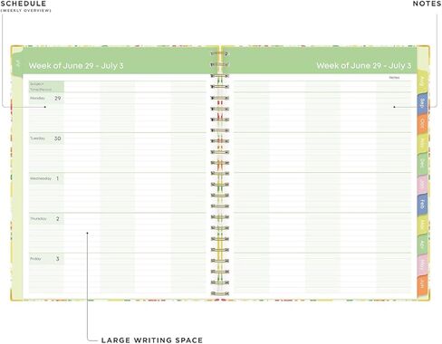 2026-2027 Blue Sky Palermo Clip 8" x 11" Academic Year Weekly & Monthly Planner, Plastic Cover (157586) in Kuwait