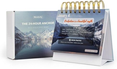 Daily Sobriety Serenity Calendar - 366 Days of Nature Landscapes & Recovery Affirmations - Perpetual Mindfulness Gift for AA NA Recovery - Stay Sober Tracker in Kuwait