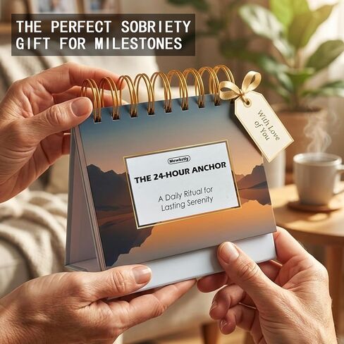 Daily Sobriety Serenity Calendar - 366 Days of Nature Landscapes & Recovery Affirmations - Perpetual Mindfulness Gift for AA NA Recovery - Stay Sober Tracker in Kuwait