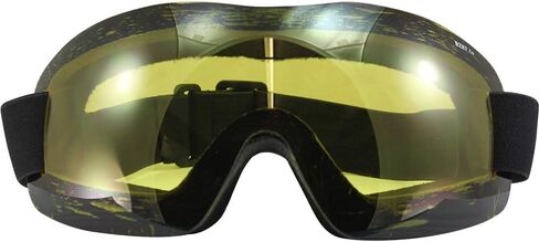 نظارات Birdz Eyewear Starling بدون إطار للقفز بالمظلات للدراجات النارية، زوجان مع عدسات دخانية وصفراء in Kuwait