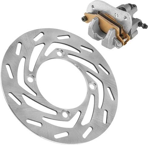Caltric Front Left Brake Caliper with Disc Rotor Compatible with Yamaha Kodiak 700 YFM700K 4X4 2016 2017 2018 2019 2020-2026 in Kuwait
