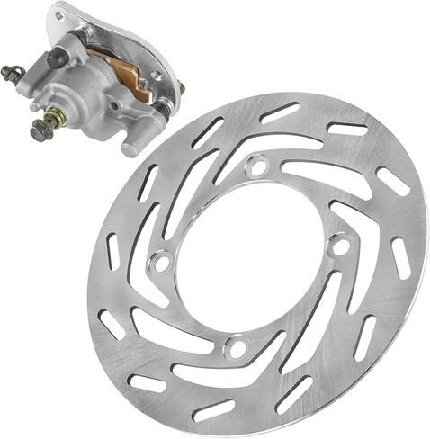 Caltric Front Left Brake Caliper with Disc Rotor Compatible with Yamaha Kodiak 700 YFM700K 4X4 2016 2017 2018 2019 2020-2026 in Kuwait