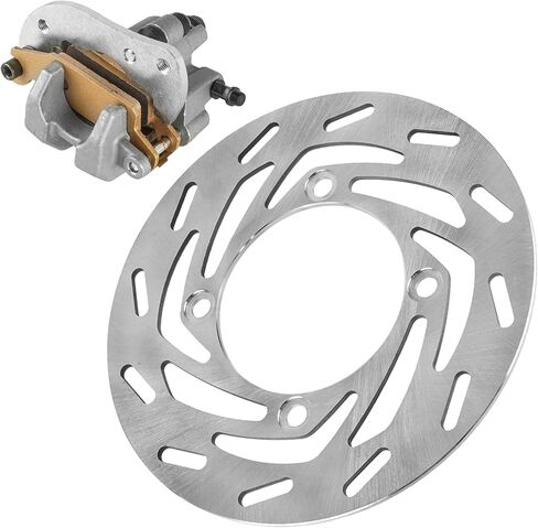 Caltric Front Left Brake Caliper with Disc Rotor Compatible with Yamaha Kodiak 700 YFM700K 4X4 2016 2017 2018 2019 2020-2026 in Kuwait