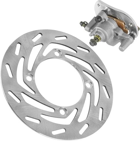 Caltric Front Left Brake Caliper with Disc Rotor Compatible with Yamaha Kodiak 700 YFM700K 4X4 2016 2017 2018 2019 2020-2026 in Kuwait