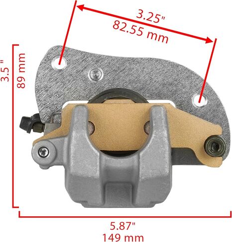 Caltric Front Right Brake Caliper with Disc Rotor Compatible with Yamaha Kodiak 700 YFM700K 4X4 2016-2026 in Kuwait