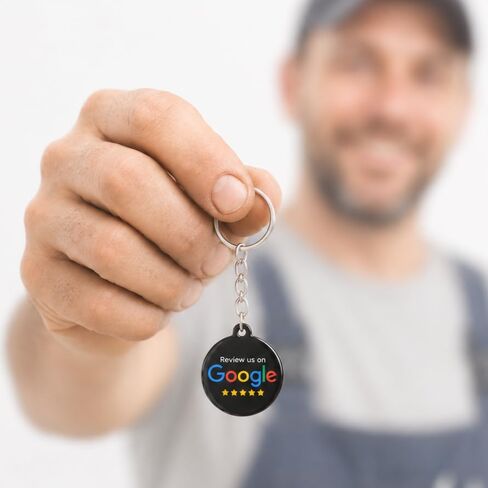Google Review Tap Keychain - علامة NFC لمراجعات Google المباشرة، تعليقات العملاء الفورية، تعمل مع أي هاتف in Kuwait