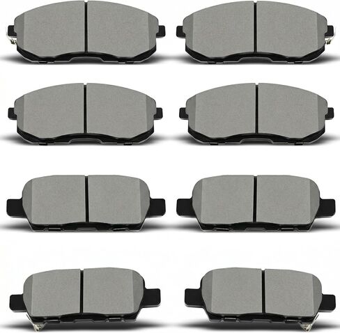 8pcs Ceramic Front Rear Brake Pads fit for 2005 2006 2007 2008 2009 2010 for Honda Odyssey in Saudi Arabia
