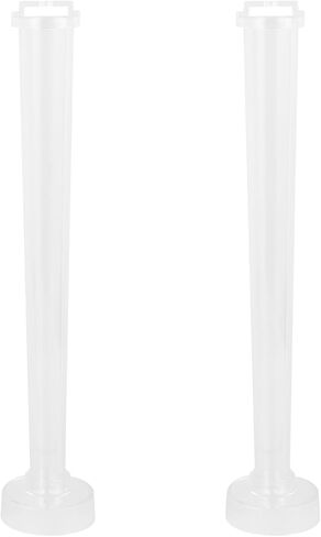 EXCEART 12 Pcs Tapered Candle Molds 12.28X2.04X10.43 Inch Clear Plastic Candle Making Mold Set for DIY Crafts Wedding Home Decor in Saudi Arabia