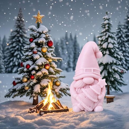 قوالب شموع جنوم عيد الميلاد، 3D DIY رقاقات الثلج شجرة عيد الميلاد سيليكون قالب شمعة للوازم الحرفية، الصابون المصنوع يدويًا، صناعة الشموع، زينة عيد الميلاد، ديكورات المنزل، ديكورات عيد الميلاد in Kuwait