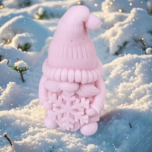 قوالب شموع جنوم عيد الميلاد، 3D DIY رقاقات الثلج شجرة عيد الميلاد سيليكون قالب شمعة للوازم الحرفية، الصابون المصنوع يدويًا، صناعة الشموع، زينة عيد الميلاد، ديكورات المنزل، ديكورات عيد الميلاد in Kuwait