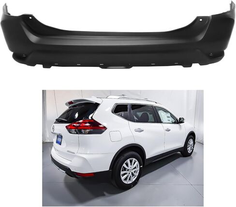 Rear Bumper Cover Compatible with 2017-2020 Rogue S SL SV Hybrid 850226FL0H NI1100319 in Kuwait