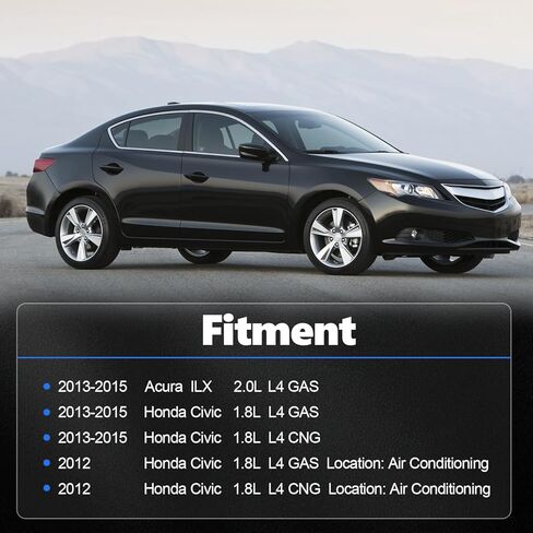 حزام محرك اعوج من AUCERAMIC K060824 مناسب 2012-2015 لسيارة Honda Civic 1.8L 2013-2015 لـ Acura ILX 2.0L L4 استبدال 6PK2093 31110R1AA01 31110R1AA21 in Kuwait