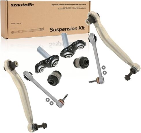 Suspension Kit 8pcs Set Rear Left Driver and Right Passenger Upper Lower Side E60 E63 E66 for BMW for 535XI 3.0L 2008 545i 4.4L 2005 in Kuwait