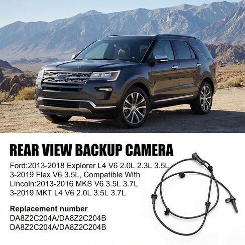 2 قطعة مستشعر سرعة العجلات الأمامية اليسرى واليمنى ABS لسيارة Ford Taurus/Explorer 2013-2019 لسيارة Lincoln MKS/MKT 2013-2016، استبدال مستشعر الفرامل المضادة للقفل | يستبدل OE # DA8Z2C204A، DA8Z2C204B in Kuwait