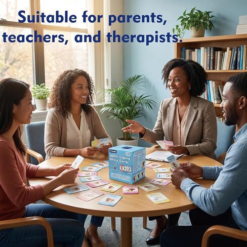 ADHD Coping Skills Cards - 165 ADHD Executive Functioning Strategy Cards Mental Health Therapy Tools for Kids, Teens & Adults in Saudi Arabia