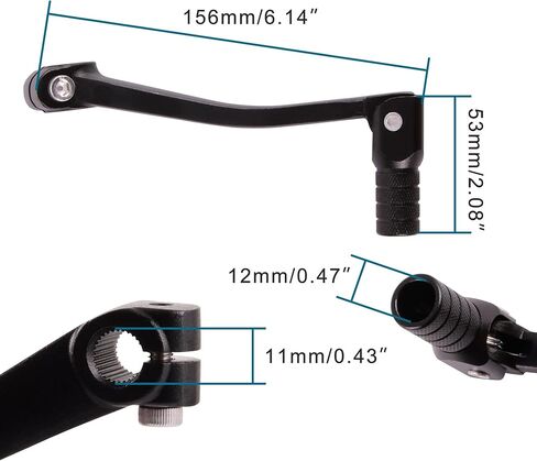 Motorcycle Gear Shift Lever for Honda CT125 Hunter Cub, Foldable Aluminum Alloy Shift Lever Durable Peg Shifter Lever Accessories in Saudi Arabia