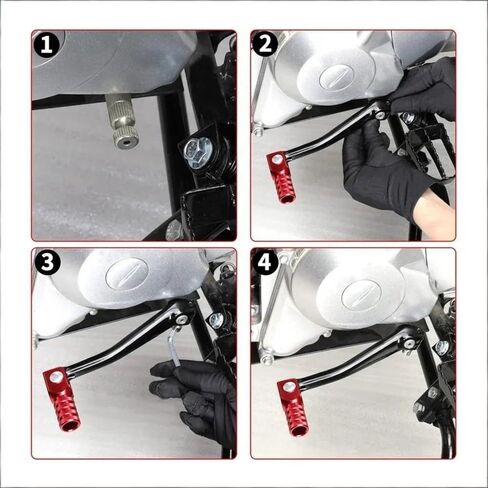 Motorcycle Gear Shift Lever for Honda CT125 Hunter Cub, Foldable Aluminum Alloy Shift Lever Durable Peg Shifter Lever Accessories in Saudi Arabia