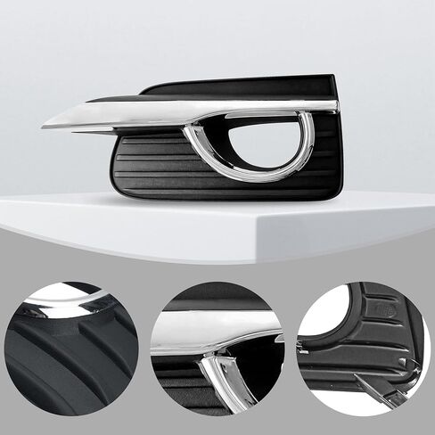 Front Left And Right Side Fog Light Cover Grill With Chrome Trim For 2014 2015 2016 2017 Infiniti Q50 2.0L 3.5L 3.0L 3.7L in Kuwait