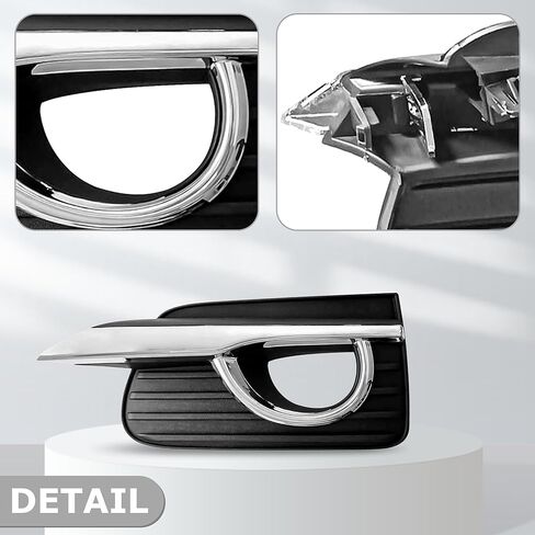 Front Left And Right Side Fog Light Cover Grill With Chrome Trim For 2014 2015 2016 2017 Infiniti Q50 2.0L 3.5L 3.0L 3.7L in Kuwait