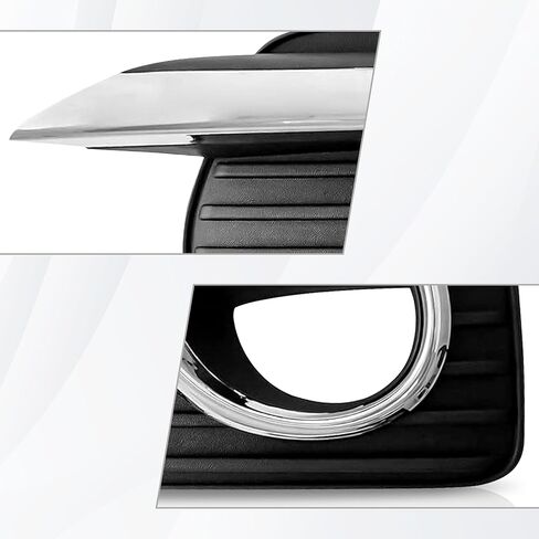 Front Left And Right Side Fog Light Cover Grill With Chrome Trim For 2014 2015 2016 2017 Infiniti Q50 2.0L 3.5L 3.0L 3.7L in Kuwait