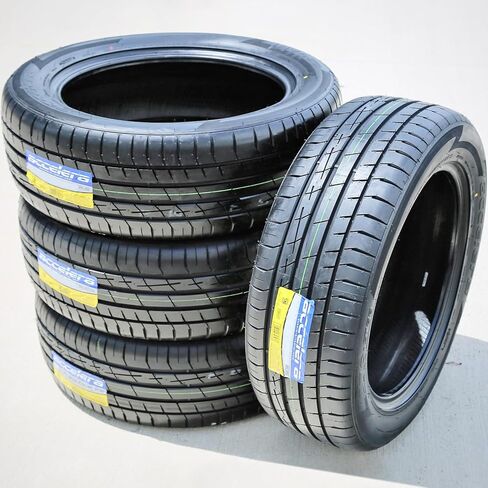 مجموعة من 4 (أربعة) إطارات Accelera Iota ST68 لجميع المواسم للشاحنات/سيارات الدفع الرباعي - 235/55R20 235/55/20 235/55-20 102V نطاق تحميل SL 4-Ply BSW جدار جانبي أسود UTQG 400AA in Kuwait
