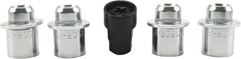 Wheel Lock Lug Nuts Set M12 x 1.5 Chrome Compatible with Toyota Camry Corolla RAV4 Prius Lexus ES350 2001-2022 00276-00900 ‎00016-99115 in Saudi Arabia