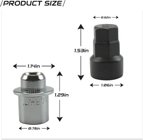 Wheel Lock Lug Nuts Set M12 x 1.5 Chrome Compatible with Toyota Camry Corolla RAV4 Prius Lexus ES350 2001-2022 00276-00900 ‎00016-99115 in Saudi Arabia