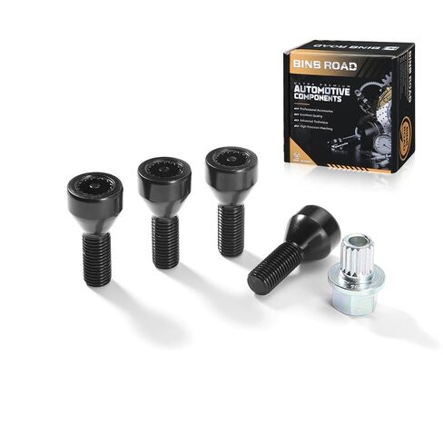 أقفال حافة مسمار العجلة القابلة للقفل M12 X 1.5 متوافقة مع BMW 128i 325i 328i 335i 525i 528i 550i 650i Z4 (يستبدل 36136786419) in Kuwait