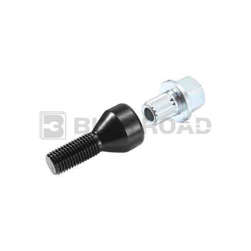 أقفال حافة مسمار العجلة القابلة للقفل M12 X 1.5 متوافقة مع BMW 128i 325i 328i 335i 525i 528i 550i 650i Z4 (يستبدل 36136786419) in Kuwait