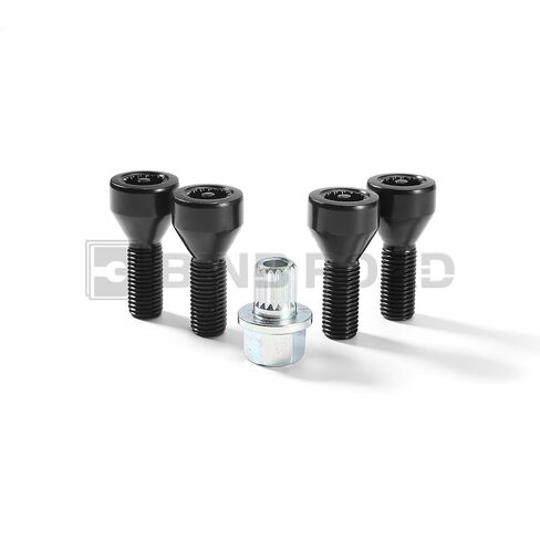 أقفال حافة مسمار العجلة القابلة للقفل M12 X 1.5 متوافقة مع BMW 128i 325i 328i 335i 525i 528i 550i 650i Z4 (يستبدل 36136786419) in Kuwait