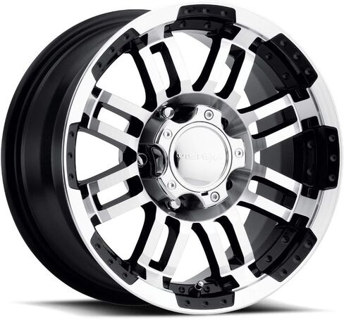 Vision Warrior 375 Gloss Black Machined Face Wheel (16x8"/5x139.7mm) in Kuwait