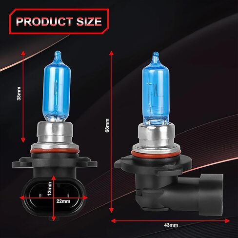Fit for 2016-2020 Kia Optima High Performance Halogen Headlight Bulbs,9005 High/Low Beam combo,100W,IP68, plug and play,5000K White Light, 2 pack in Saudi Arabia