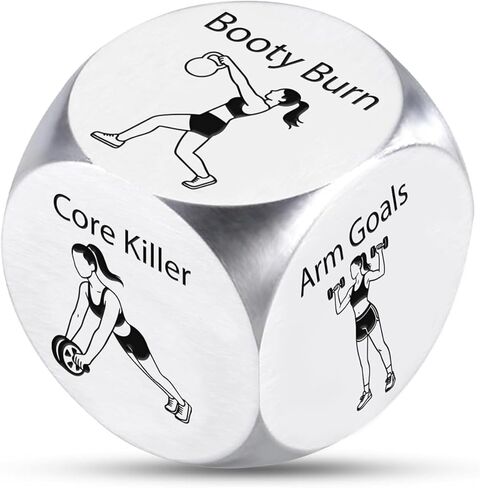 Gym Gifts for Women, Workout Gifts for Gym Lovers Women Who Work Out, Gym Rats Workout Dice for Exercise, Body Building Fitness Dice for Wife Girlfriend Friend Valentines Christmas Birthday in Saudi Arabia