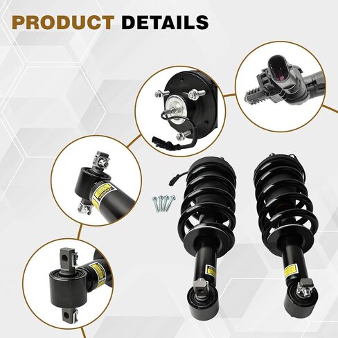 84176631 2 Pcs Front Shock Absorber Struts with Spring Magnetic Assembly Compatible with 2015-2022 Cadillac Escalade Chevy Tahoe Suburban Silverado Sierra GMC 1500 Yukon XL Denali 84977478 in Saudi Arabia